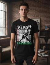 Camiseta The Clash London Calling Blusa Banda Punk Rock Adulto Unissex Bo710 Camiseta The Clash London Calling Blusa Banda Punk Rock Adulto Unissex Bo710