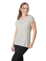 Camiseta the north face feminina hyper tee v neck off white