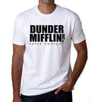 Camiseta The Office Dunder Miffilin Geeks Nerds Séries