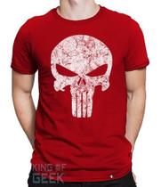 Camiseta The Punisher Camisa Justiceiro Caveira Geek Rubi