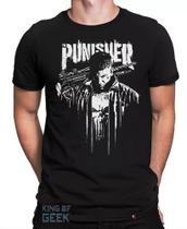 Camiseta The Punisher Geek Camisa Justiceiro Caveira