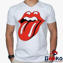 Camiseta The Rolling Stones 100% Algodão Banda de Rock Geeko