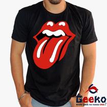 Camiseta The Rolling Stones 100% Algodão Banda de Rock Geeko Camiseta The Rolling Stones 100% Algodão Banda de Rock Geeko