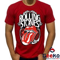 Camiseta The Rolling Stones 100% Algodão Rock Geeko