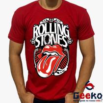 Camiseta The Rolling Stones 100% Algodão Rock Geeko