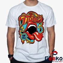 Camiseta The Rolling Stones 100% Algodão Rock Geeko