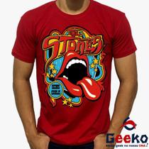 Camiseta The Rolling Stones 100% Algodão Rock Geeko