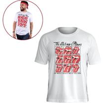 camiseta the rolling stones band branco m