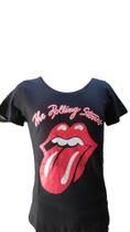 camiseta the rolling stones*/ feminina BTCF 584 bomber