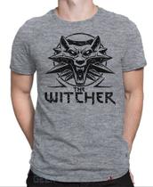 Camiseta The Witcher Geralt De Rívia Blusa Lobo Série Jogos