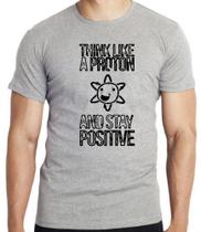 Camiseta Think like Proton Blusa criança infantil juvenil adulto camisa todos tamanhos Camiseta Think like Proton Blusa criança infantil juvenil adulto camisa todos tamanhos