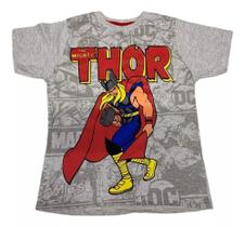 Camiseta Thor Vingadores Avengers Blusa Infantil Super Herói Maj611 BM Camiseta Thor Vingadores Avengers Blusa Infantil Super Herói Maj611 BM