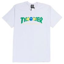 Camiseta Thrasher Brazil Revista Branco