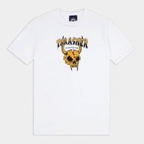 Camiseta Thrasher Especial Barbarian Branco Camiseta Thrasher Especial Barbarian Branco