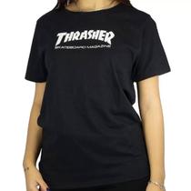 Camiseta thrasher feminina skate mag