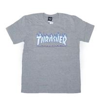 Camiseta Thrasher Flame Logo Sky Original Estilo Skate e Conforto em Algodão