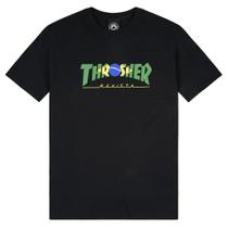 Camiseta Thrasher Masculino Brazil Revista Preto