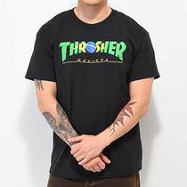 Camiseta Thrasher Masculino Brazil Revista Preto