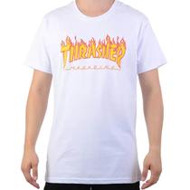 Camiseta Thrasher Masculino Flame Branco