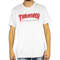 Camiseta Thrasher Masculino Outlined Branco