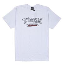 Camiseta Thrasher No Parking Block Logo Branco