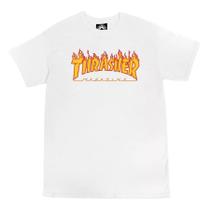 Camiseta Thrasher ORIGINAL Flame Branca