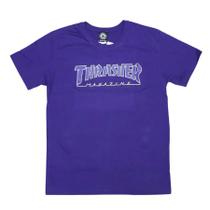 Camiseta Thrasher ORIGINAL Outlined roxa