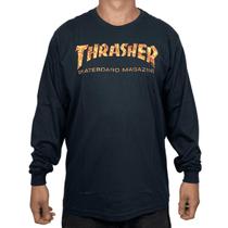Camiseta Thrasher Skategoat Inferno Ls Preto