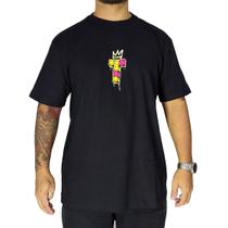 Camiseta Throne Cabeça de Lego Preto Camiseta Throne Cabeça de Lego Preto