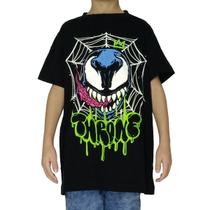 Camiseta Throne Infantil Venom Evil Preto