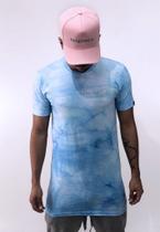 Camiseta Tie Dye C.O Azul longline - CO Oficial