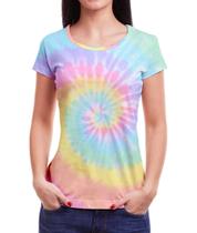 Camiseta tie dye Feminina Blusa Roupas Camisa Tai dai giro