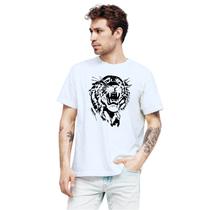 Camiseta Tigre Black Face Camisa Personalizada Blusa Adulto Algodão com Poliéster Camiseta Tigre Black Face Camisa Personalizada Blusa Adulto Algodão com Poliéster