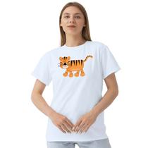 Camiseta Tigre Tiger Camisa Personalizada Blusa Adulto Algodão com Poliéster Camiseta Tigre Tiger Camisa Personalizada Blusa Adulto Algodão com Poliéster