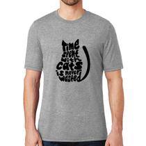 Camiseta Time spend with cats is never wasted - Foca na Moda