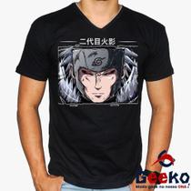 Camiseta Tobirama Senju 100% Algodão Nidaime Hokage 2 Segundo Hokage Anime Naruto Geeko