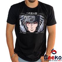 Camiseta Tobirama Senju 100% Algodão Nidaime Hokage 2 Segundo Hokage Anime Naruto Geeko