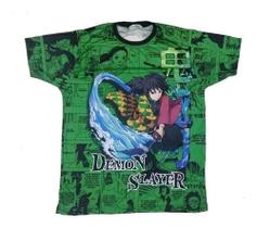 Camiseta Tomioka Kimetsu No Yaiba Blusa Adulto Unissex Demon Slayer Lu105t BM