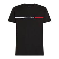 Camiseta Tommy Hilfiger Chest Insert Tee Preto Camiseta Tommy Hilfiger Chest Insert Tee Preto