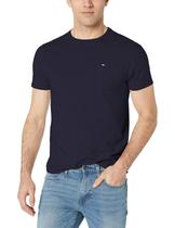 Camiseta Tommy Hilfiger de manga curta com gola redonda e bolso masculino