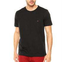 Camiseta Tommy Hilfiger Essential Cotton Tee Preta