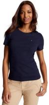 Camiseta Tommy Hilfiger Essential - Logo Bandeira Navy