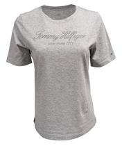 Camiseta Tommy Hilfiger Feminina Cinza - Gola Redonda - Tamanho L