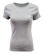 Camiseta Tommy Hilfiger Feminina Cinza - Gola Redonda - Tamanho XL