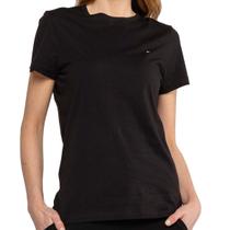 Camiseta Tommy Hilfiger Feminina Essential Cotton Tee Preta