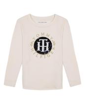 Camiseta Tommy Hilfiger Feminina Manga Comprida - 8 a 10 Anos