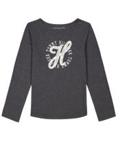 Camiseta Tommy Hilfiger Feminina Manga Comprida - 8 a 10 Anos