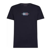 Camiseta Tommy Hilfiger Flag Box Tee Azul Marinho Camiseta Tommy Hilfiger Flag Box Tee Azul Marinho