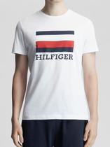 Camiseta Tommy Hilfiger Logo Box Sublimado Monotype WCC RWB