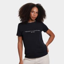Camiseta Tommy Hilfiger Logo Feminina Camiseta Tommy Hilfiger Logo Feminina